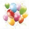 Ubrousky DAISY L (20ks) Birthday Balloons