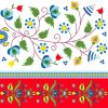 Ubrousky DAISY L (20ks) Kashubian Embroidery