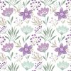 Ubrousky DAISY L (20ks) Violet and Mint Flowers Wallpaper
