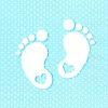 Ubrousky MAKI L (20ks) Little Feet Blue