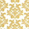 Ubrousky MAKI L (20ks) White & Gold Wallpaper
