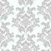 Ubrousky MAKI L (20ks) White & Silver Wallpaper