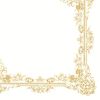 Ubrousky MAKI L (20ks) Frame Ornaments White