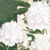 Ubrousky MAKI L (20ks) Dewed White Peonies