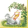 Ubrousky MAKI L (20ks) Lamb in a Yellow Frame