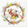 Ubrousky PAW TETE L (20ks) Bunny in wreath