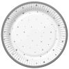 Papírový talíř malý - Ornament Silver
