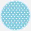 Talíř papírový PM 18cm 8ks Blue Dots