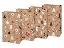 sáček papírový vánoční KRAFT 2 10x18x6cm mix 5252736