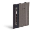 diář 2026 T805 PU dark blue/gray - na propisku s gumkou 7781481