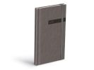 diář 2026 T806 PU s gumkou gray 90x170mm 7781516
