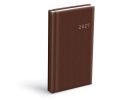diář 2027 D802 PVC tmavě hnědý 90x170mm 7781601