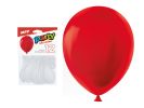 balónek nafukovací 12ks sáček standard 26cm červený 8000196