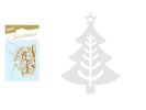 závěs Stromek dřevěný bílý 12ks/4,5cm XC20181288 8885859