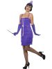 Kostým Flapper krátké šaty fialové