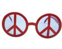 Brýle Peace symbol červené