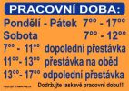 Certifikát Pracovní doba