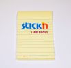 Blok samolepící Stick´n 150x101 mm linkovaný, žlutý 100 l /21056