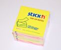 Bločky samolepící Stick´n 76x76 mm, 100 l, 6 bločků v bal, neon. Mix /21848