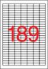 Etiketa, 25,4 x 10 mm, snímatelná, zaoblené rohy, 4725 ks/bal., APLI 10198 ,balení 25 ks