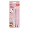 Nekonečná tužka Infinite Click, modrá a růžová, HB, stiskací mechanismus, 2 ks, APLI 20066