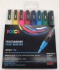 Akrylový popisovač Posca PC-3M, 8 různých barev, sada, 0,9-1,3 mm, UNI 2UPC3M8DB