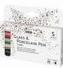 Sada fixů na porcelán a sklo CHALKY 5 barev, KREUL