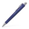 Kuličkové pero Poly Ball, modrá, 0,5 mm, stiskací, FABER-CASTELL