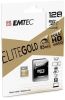 Paměťová karta Elite Gold, microSDXC, 128GB, UHS-I/U1, 85/20 MB/s, adaptér, EMTEC ECMSDM128GXC10GP