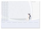 Podložka na stůl Harmony, 595 x 410 mm, 3 roční a týdenní kalendář, SIGEL H6370
