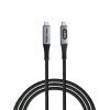 USB kabel, černá, USB-C / USB-C, 1,2 m, 240W, s displejem napájení, VERBATIM 31849