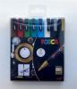 Akrylové popisovače Posca PC-3M Holiday, sada 8 ks, 0,9-1,3 mm, UNI