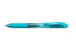Gelové pero EnerGelX BL107, tyrkysová, 0,35 mm, stiskací mechanismus, PENTEL BL107-S3X