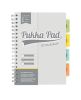 Spirálový sešit Study Book, šedá, B5, PUKKA PAD 9824-STU