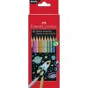 Barevné pastelky, sada, 10 metalických barev, šestihranné, FABER-CASTELL