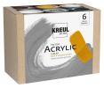 Sada Triton Akrylová tekutá báze a neutrální barvy, 6x750ml, KREUL ,balení 6 ks