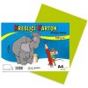 Kreslicí karton barevný A4/50/180g - světle zelená, STEPA ,balení 50 ks
