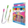 Sada gelových per Glitter-Fluo-Rainbow, 13ks, 1 mm, MITAMA 63818