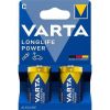 Baterie Longlife Power, Typ C - LR14, 2 ks, bez plastu, VARTA 4914121422
