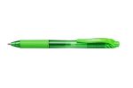 Gelové pero EnerGelX BL107, světle zelená, 0,35 mm, stiskací mechanismus, PENTEL BL107-KX