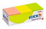 Samolepicí bloček, mix neonových barev, 38 x 51 mm, 12x 100 listů, STICK N 21131 ,balení 1200 ks