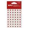 Zpevňovací kroužky do pořadače, 13 mm průměr, průhledné, APLI ,balení 240 ks