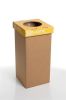 Koš na tříděný odpad Mini, recyklovaný, anglický popis, žlutá, 20 l, RECOBIN