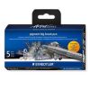 Štětcové fixy Pigment big brush 373, 4 odstíny šedé + černá, sada, STAEDTLER 373 C5-1