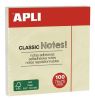 Samolepicí bloček CLASSIC, žlutá, 75 x 75 mm, 100 listů, APLI 10975 ,balení 100 ks