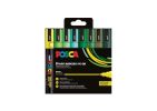 Akrylový popisovač Posca PC-5M, 8 různých zelených barev, sada, 1,8-2,5 mm, UNI 302422441