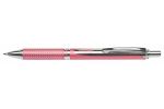 Kuličkové pero EnerGel BL-407, modrá, 0,35 mm, stiskací mechanismus, růžové tělo, PENTEL BL407P-A