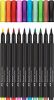 Fixy Black Edition, 10 barev, FABER-CASTELL 116451