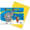 Kreslicí karton barevný A4/50/180g - žlutá, STEPA ,balení 50 ks