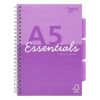 Spirálový sešit Unipad Essentials Project Book, mix vzorů, A5, linkovaný, 100 listů, PUKKA PAD ESS